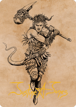 Karlach, Fury of Avernus Art Card (54) (Gold-Stamped Signature) [Commander Legends: Battle for Baldur's Gate Art Series] | GnG Games