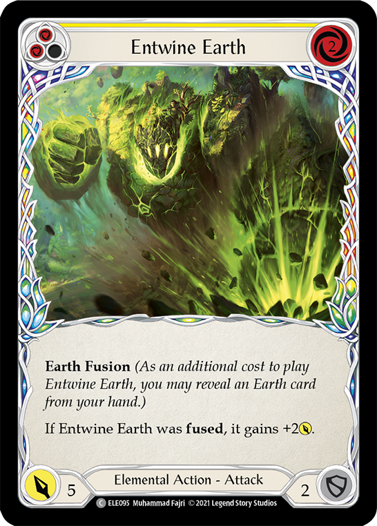 Entwine Earth (Yellow) [ELE095] (Tales of Aria)  1st Edition Rainbow Foil | GnG Games