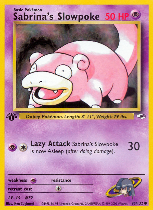 Sabrina's Slowpoke (95/132) [Gym Heroes 1st Edition] | GnG Games