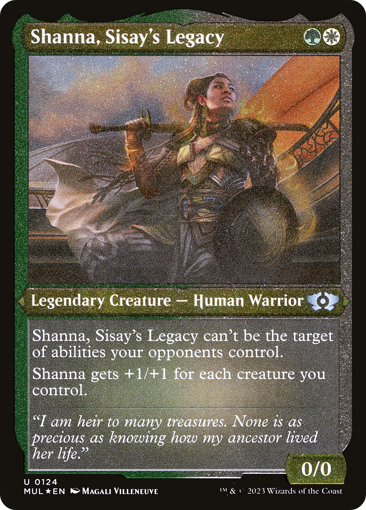 Shanna, Sisay's Legacy (Foil Etched) [Multiverse Legends] | GnG Games