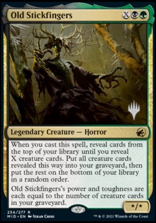 Old Stickfingers (Promo Pack) [Innistrad: Midnight Hunt Promos] | GnG Games