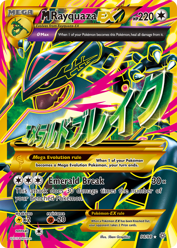 M Rayquaza EX (98/98) [XY: Ancient Origins] | GnG Games