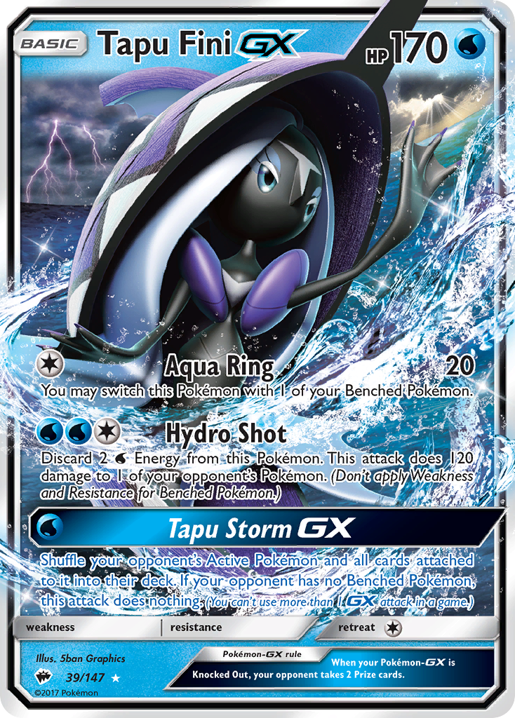 Tapu Fini GX (39/147) [Sun & Moon: Burning Shadows] | GnG Games