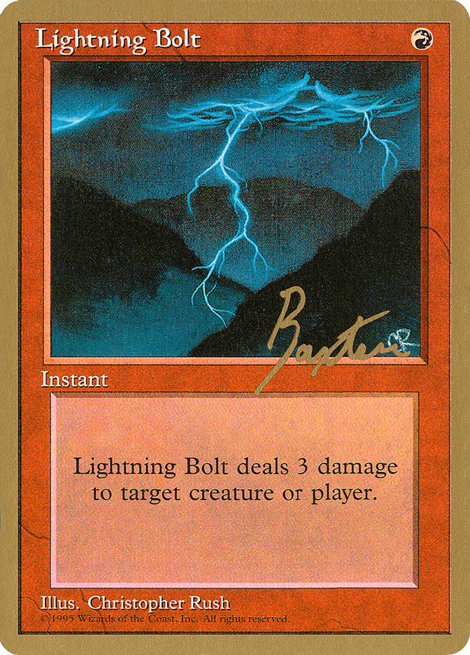 Lightning Bolt (George Baxter) [Pro Tour Collector Set] | GnG Games