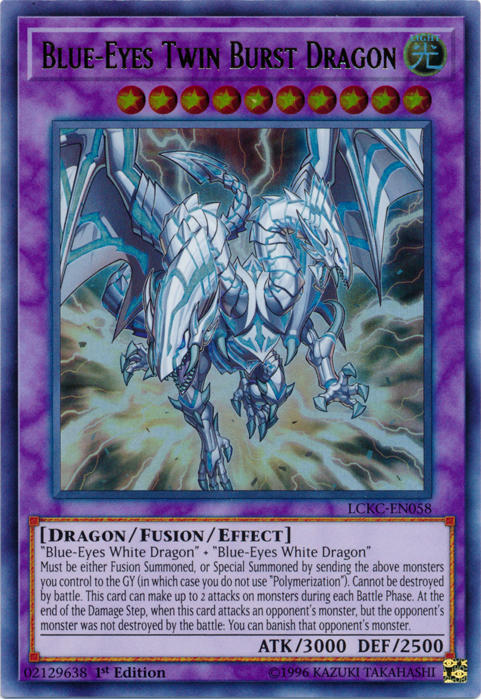 Blue-Eyes Twin Burst Dragon [LCKC-EN058] Ultra Rare | GnG Games