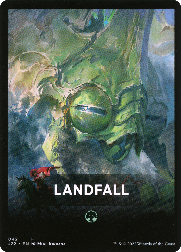 Landfall Theme Card [Jumpstart 2022 Front Cards] | GnG Games