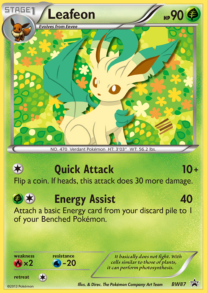 Leafeon (BW87) [Black & White: Black Star Promos] | GnG Games