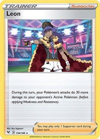 Leon (154/185) (Theme Deck Exclusive) [Sword & Shield: Vivid Voltage] | GnG Games