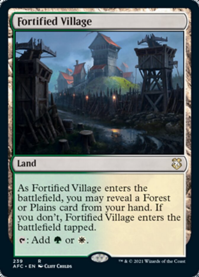 Fortified Village [Dungeons & Dragons: Adventures in the Forgotten Realms Commander] | GnG Games