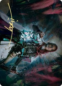 Tergrid, God of Fright Art Card (Gold-Stamped Signature) [Kaldheim: Art Series] | GnG Games