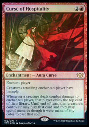 Curse of Hospitality [Innistrad: Crimson Vow Prerelease Promos] | GnG Games