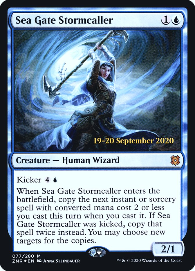 Sea Gate Stormcaller  [Zendikar Rising Prerelease Promos] | GnG Games