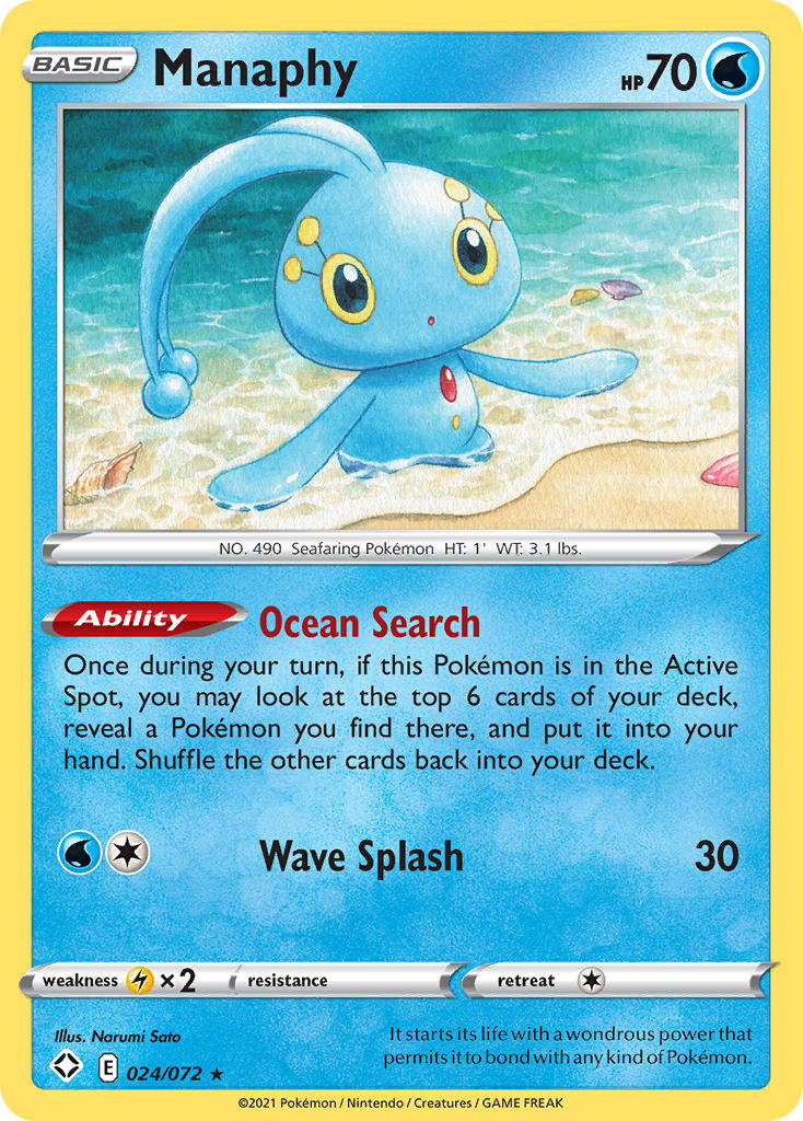 Manaphy (024/072) [Sword & Shield: Shining Fates] | GnG Games