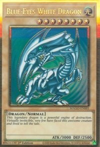 Blue-Eyes White Dragon [MAGO-EN001] Gold Rare | GnG Games