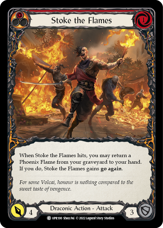 Stoke the Flames [UPR100] (Uprising)  Rainbow Foil | GnG Games