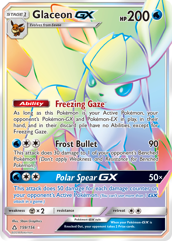 Glaceon GX (159/156) [Sun & Moon: Ultra Prism] | GnG Games