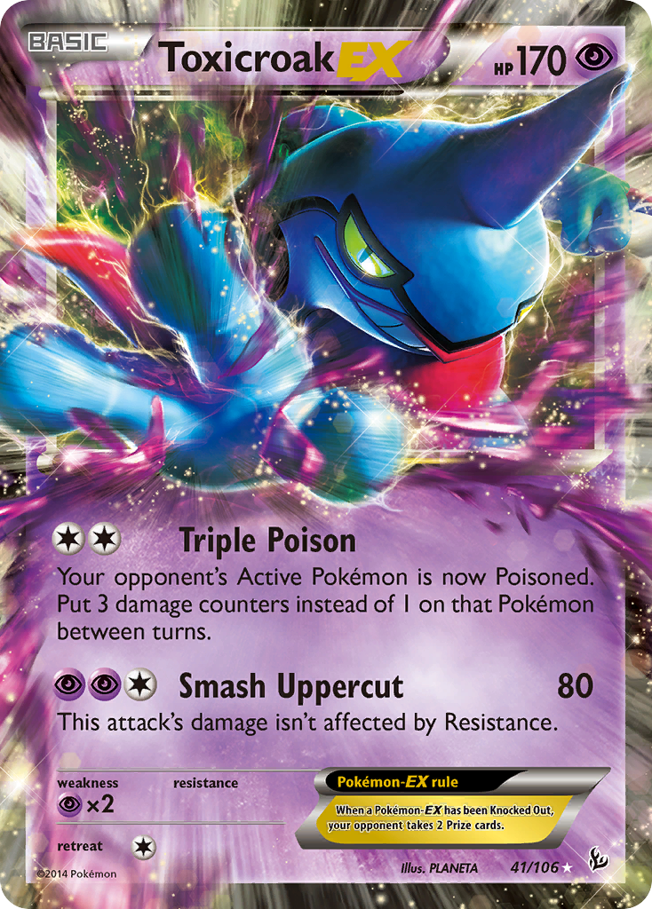 Toxicroak EX (41/106) [XY: Flashfire] | GnG Games