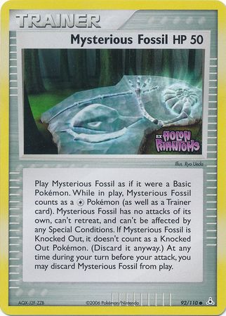 Mysterious Fossil (92/110) (Stamped) [EX: Holon Phantoms] | GnG Games