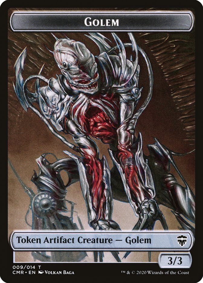 Dragon // Golem Token [Commander Legends Tokens] | GnG Games