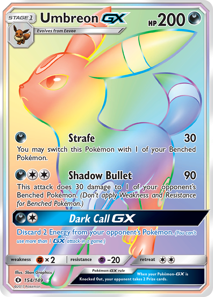 Umbreon GX (154/149) [Sun & Moon: Base Set] | GnG Games