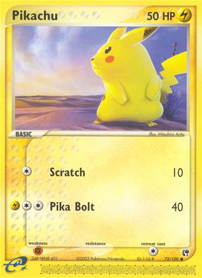 Pikachu (72/100) [EX: Sandstorm] | GnG Games