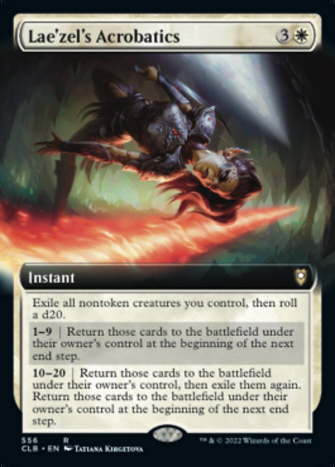 Lae'zel's Acrobatics (Extended Art) [Commander Legends: Battle for Baldur's Gate] | GnG Games