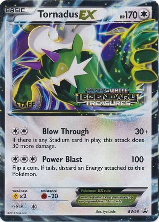 Tornadus EX (BW96) (Staff Prerelease Promo) [Black & White: Black Star Promos] | GnG Games