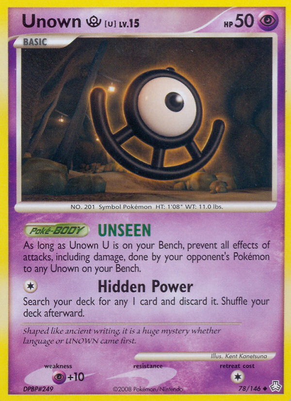 Unown U (78/146) [Diamond & Pearl: Legends Awakened] | GnG Games