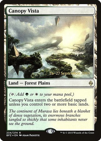 Canopy Vista [Battle for Zendikar Promos] | GnG Games