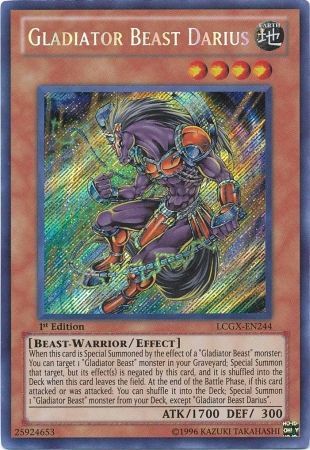 Gladiator Beast Darius [LCGX-EN244] Secret Rare | GnG Games