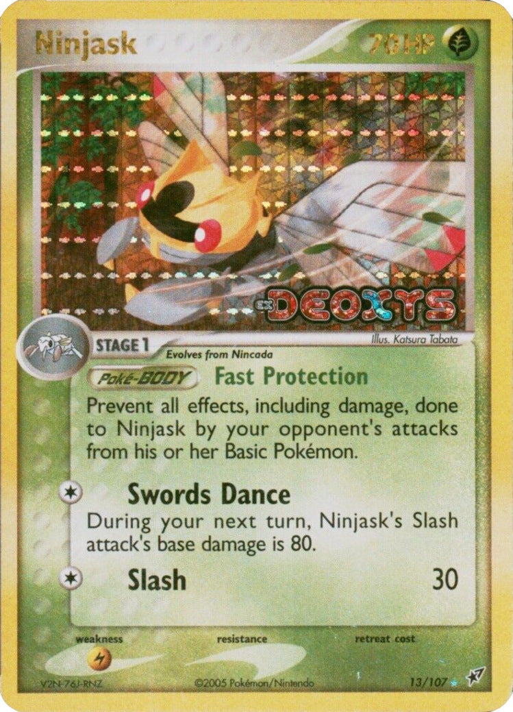 Ninjask (13/107) (Stamped) [EX: Deoxys] | GnG Games