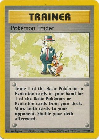 Pokemon Trader (77/102) [Base Set Unlimited] | GnG Games