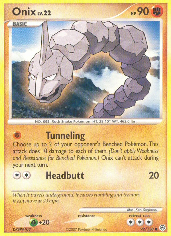 Onix (92/130) [Diamond & Pearl: Base Set] | GnG Games