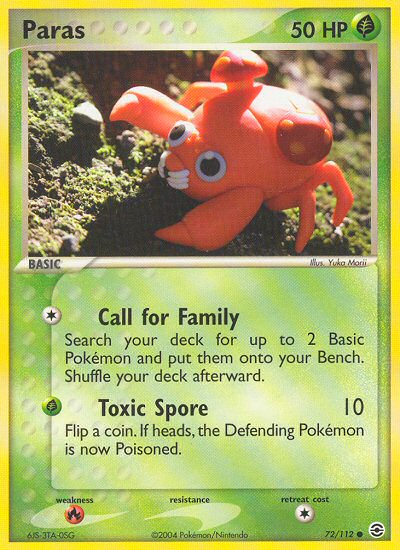 Paras (72/112) [EX: FireRed & LeafGreen] | GnG Games