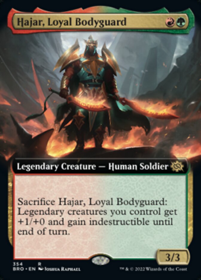 Hajar, Loyal Bodyguard (Extended Art) [The Brothers' War] | GnG Games