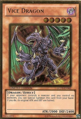 Vice Dragon [GLD3-EN002] Gold Rare | GnG Games