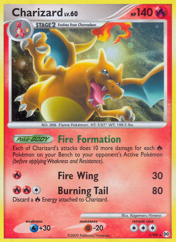 Charizard (1/99) (Cracked Ice Holo) [Platinum: Arceus] | GnG Games