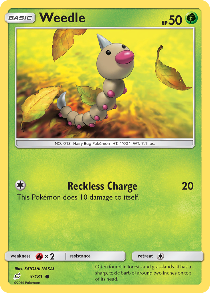 Weedle (3/181) [Sun & Moon: Team Up] | GnG Games