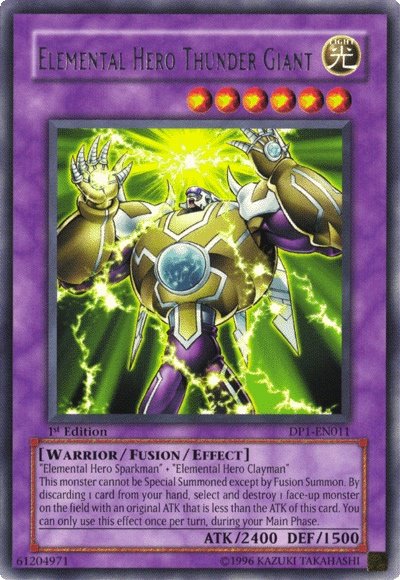 Elemental Hero Thunder Giant [DP1-EN011] Rare | GnG Games