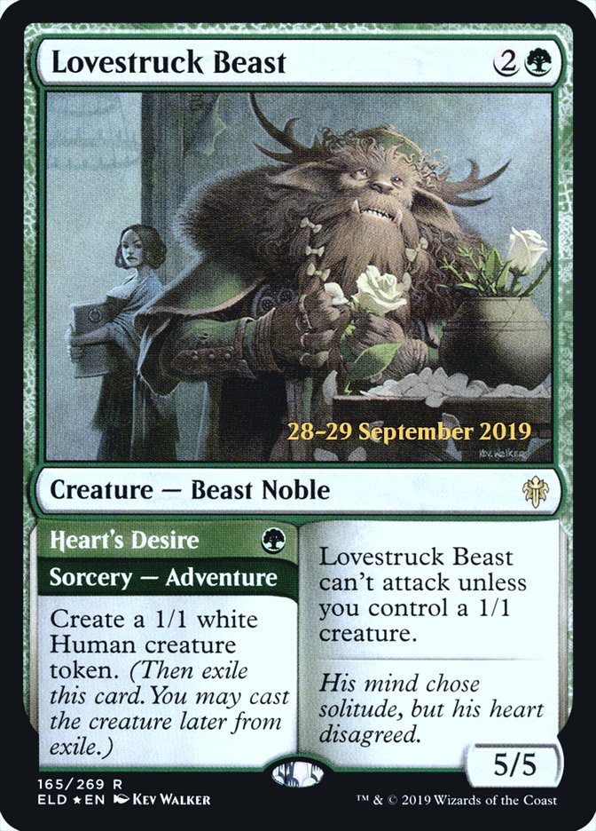 Lovestruck Beast // Heart's Desire  [Throne of Eldraine Prerelease Promos] | GnG Games