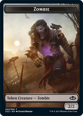 Snake // Zombie Double-sided Token [Commander Collection: Black Tokens] | GnG Games