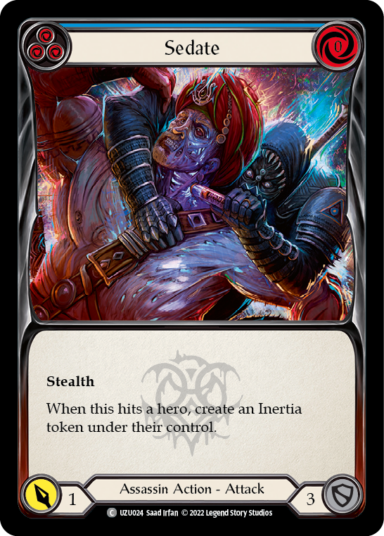 Sedate (Blue) [UZU024] (Outsiders Uzuri Blitz Deck) | GnG Games