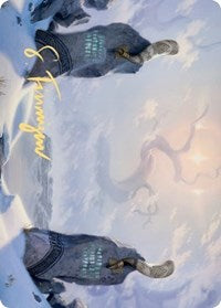 Snow-Covered Plains (276) Art Card (Gold-Stamped Signature) [Kaldheim: Art Series] | GnG Games