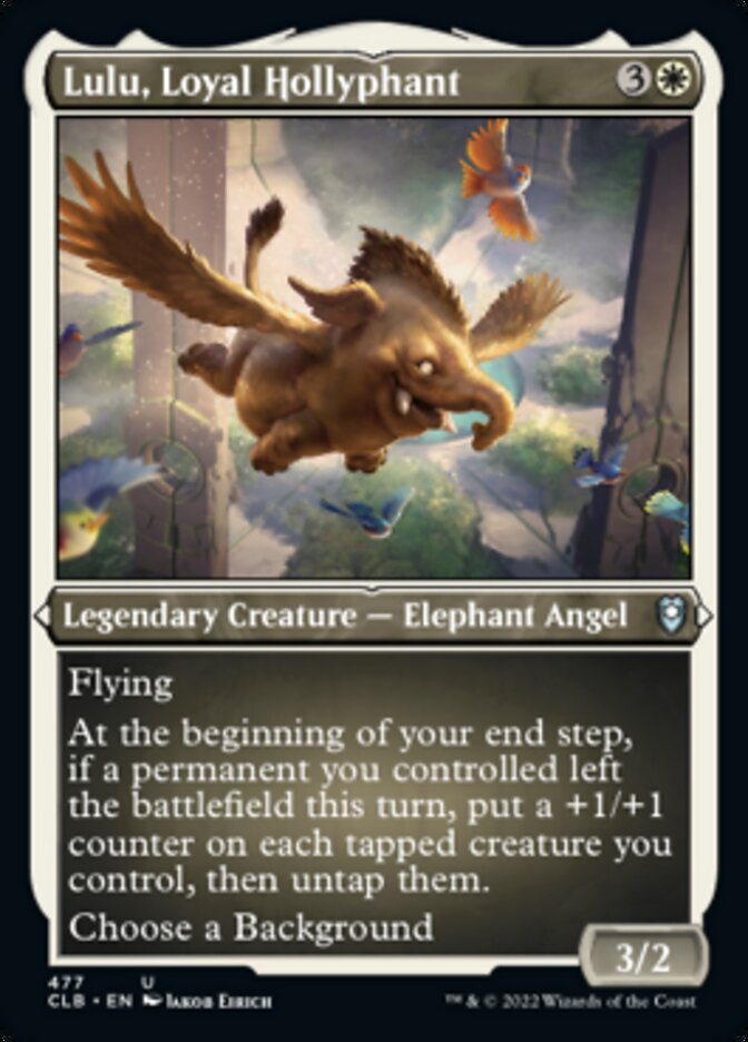 Lulu, Loyal Hollyphant (Foil Etched) [Commander Legends: Battle for Baldur's Gate] | GnG Games