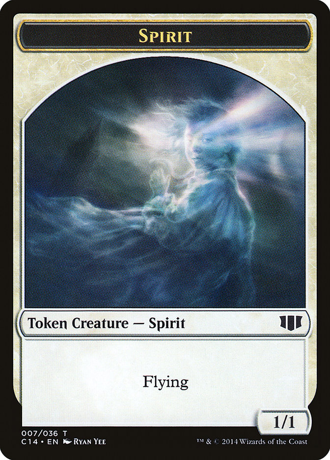 Soldier // Spirit Double-sided Token [Commander 2014 Tokens] | GnG Games