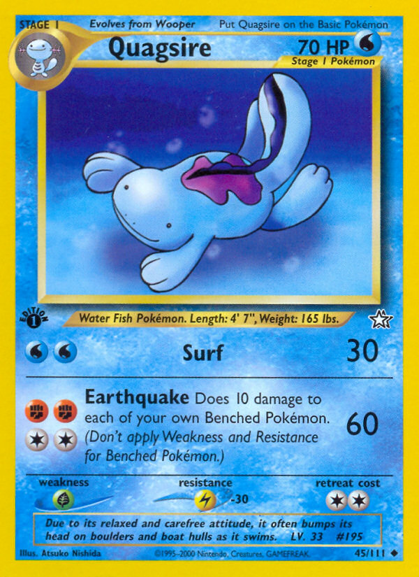 Quagsire (45/111) [Neo Genesis 1st Edition] | GnG Games