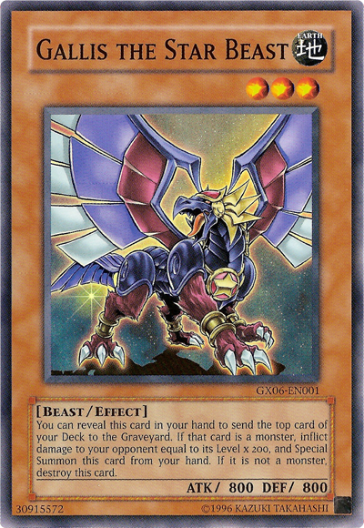 Gallis the Star Beast [GX06-EN001] Super Rare | GnG Games