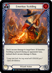 Emeritus Scolding (Red) [EVR125] (Everfest)  1st Edition Rainbow Foil | GnG Games