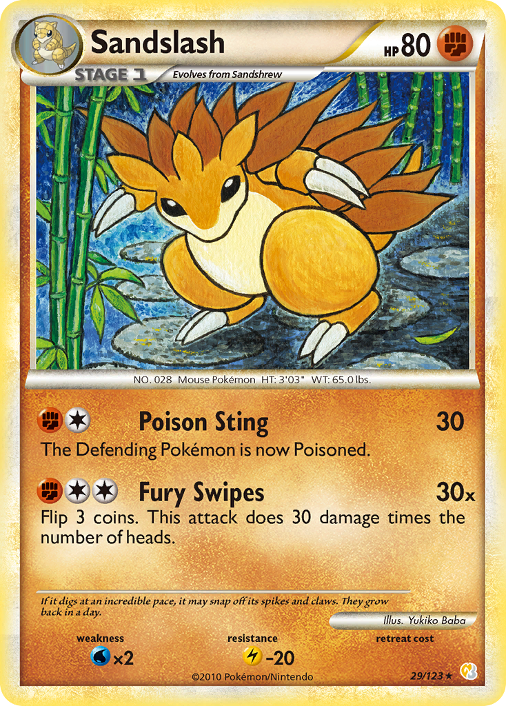 Sandslash (29/123) [HeartGold & SoulSilver: Base Set] | GnG Games