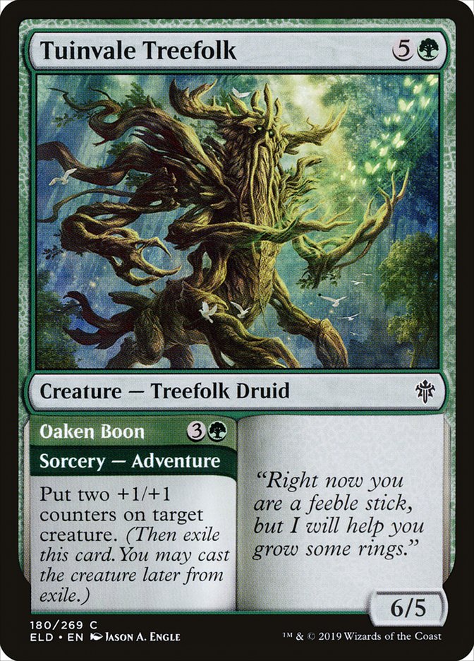 Tuinvale Treefolk // Oaken Boon [Throne of Eldraine] | GnG Games